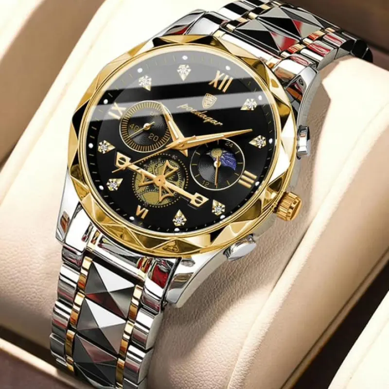 Poedagar Luxury Man Wristwatch Stainless Steel Men's Quartz Watches