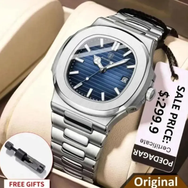 POEDAGAR 613 Luxury Casual Date Watch