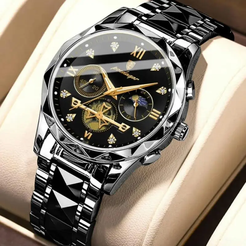 Poedagar Luxury Man Wristwatch Stainless Steel Men's Quartz Watches